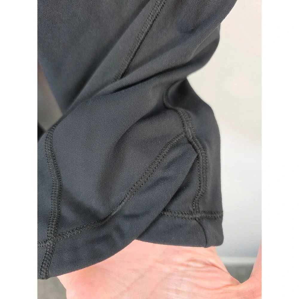 CALIA Carrie Underwood Womens Black High Rise Bike Shorts Zipper Pocket Size S